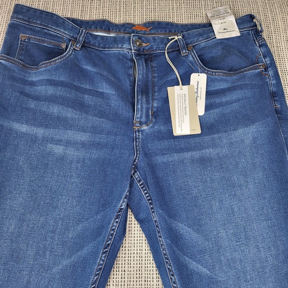 Tommy Bahama Boracay Jeans Mens 42x30 Blue Medium Wash Straight Denim Pants